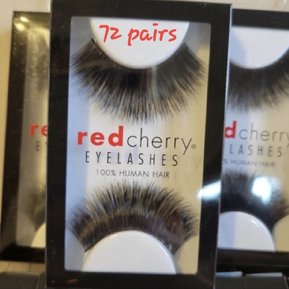 72 Ct Red Cherry Eyelashes 72ct